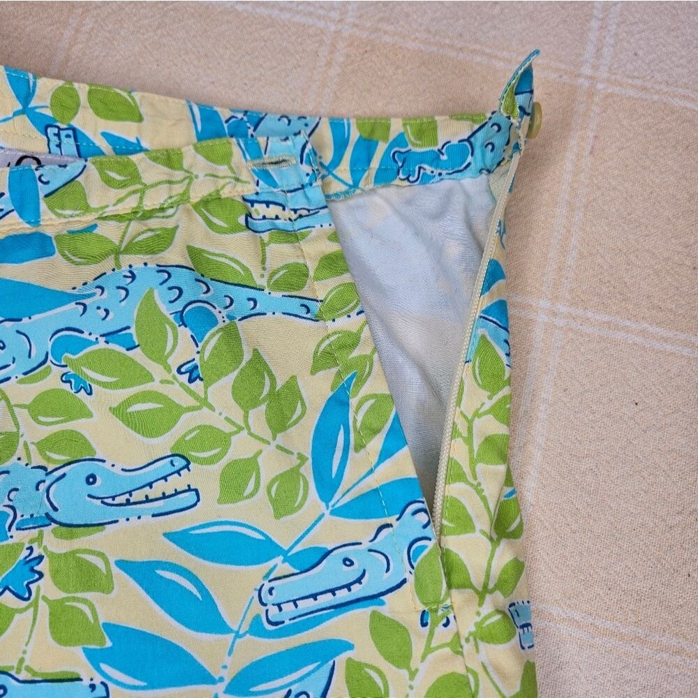 Lilly Pulitzer Mimosa Alligator Vintage Kids Cropped Pants & Top 2 Piece Set - Picture 6 of 13